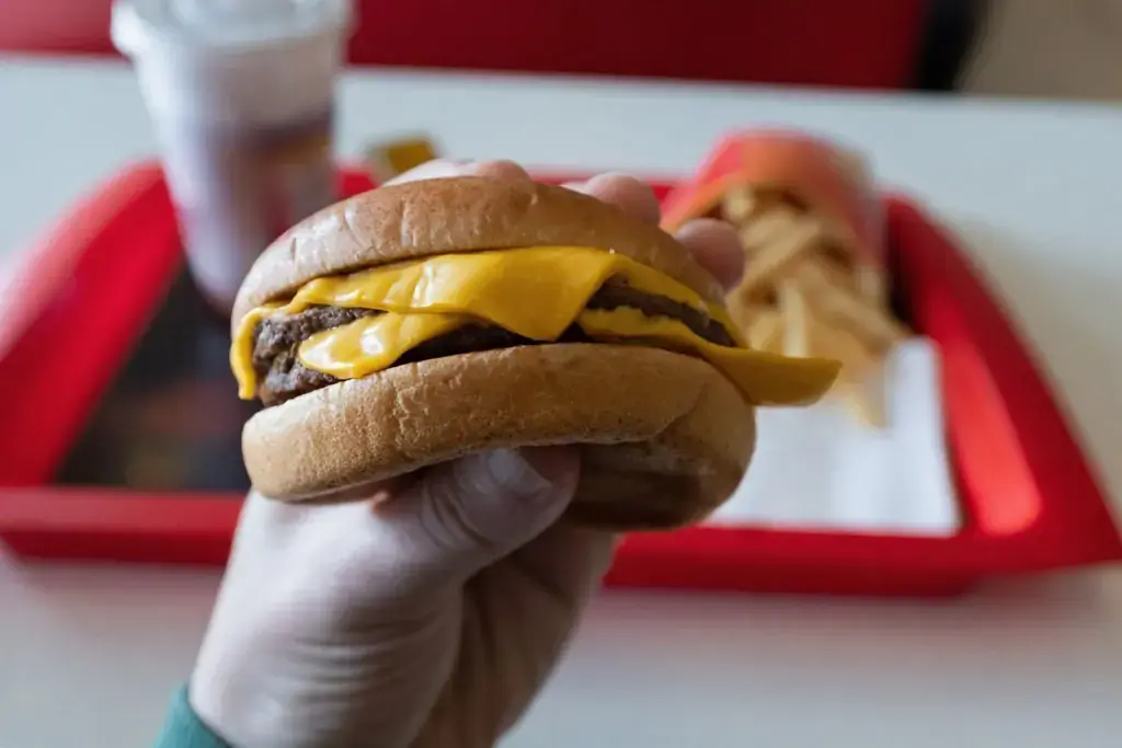 Fast Food processed burger