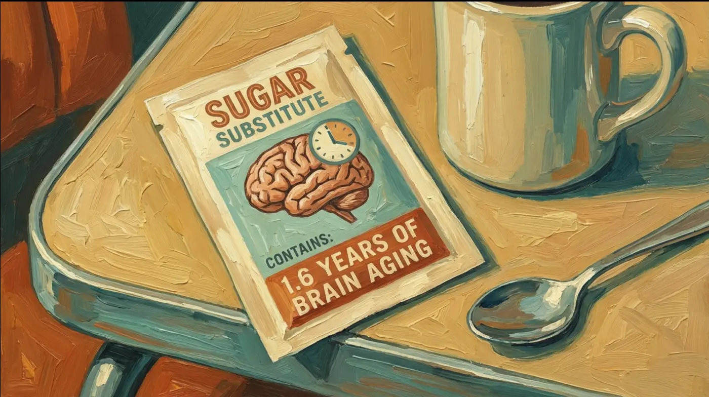 Artificial sweeteners accelerate brain aging by 1.6 years